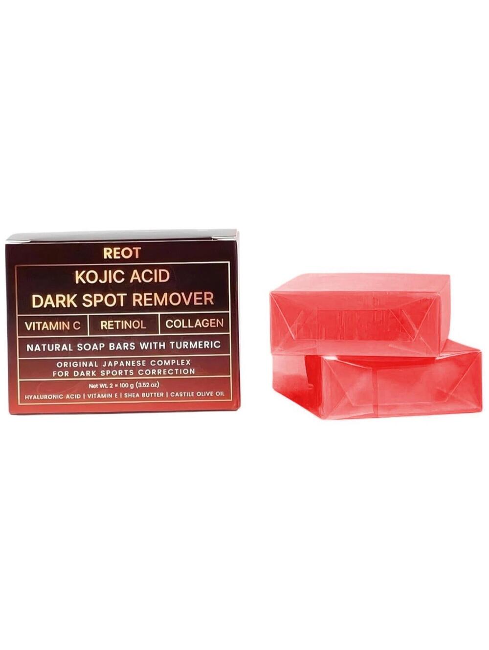 Kojic Acid Soap Dark Spot Remover Vitamin C Retinol 2 Pack Beauty Care